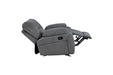 GFD Home - Ohio Manual Recliner 3Pc Living Room Set Made With Chenille Upholstery in Gray - GreatFurnitureDeal