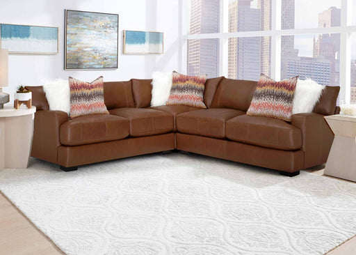 Franklin Furniture - Gia 3 Piece Sectional in Bison Acorn - 909-3SET-BISON ACORN - GreatFurnitureDeal