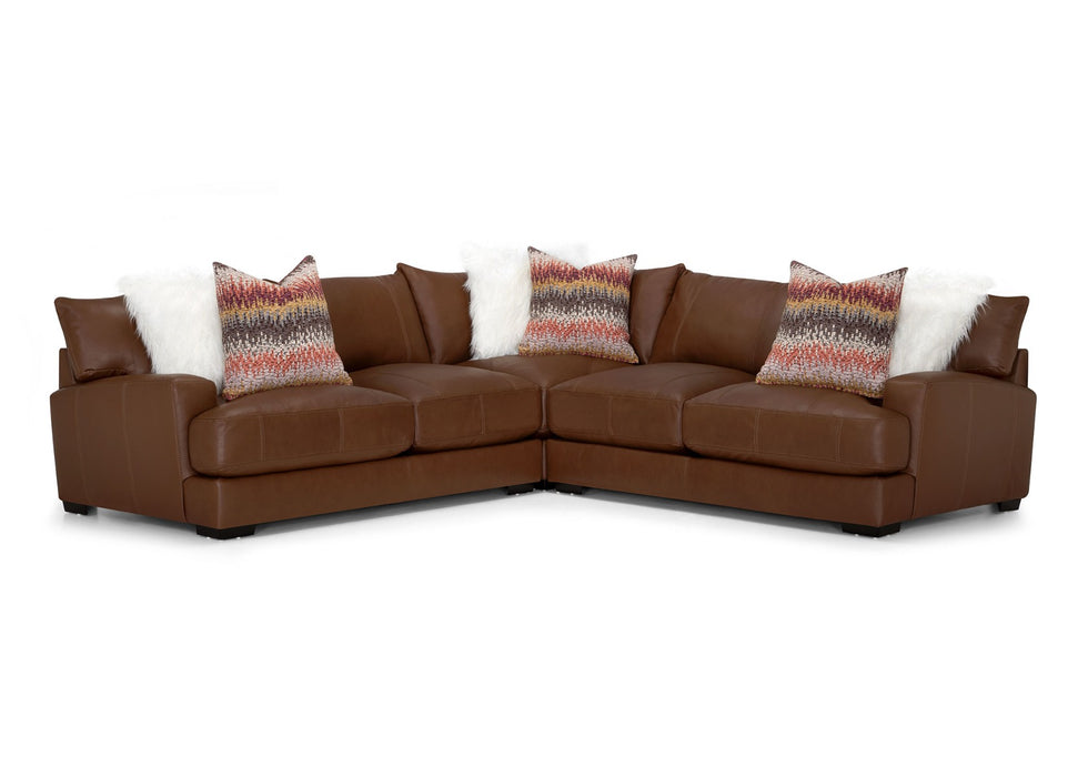 Franklin Furniture - Gia 4 Piece Sectional in Bison Acorn - 909-4SET-BISON ACORN