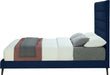 Meridian Furniture - Elly Velvet Queen Bed in Navy - EllyNavy-Q - GreatFurnitureDeal