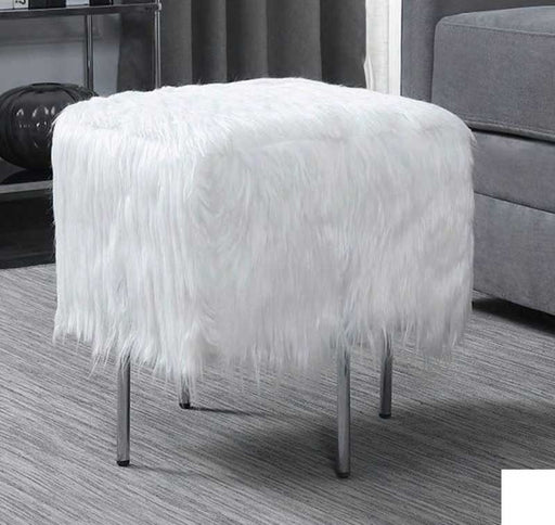 Coaster Furniture - White Ottoman - 910231