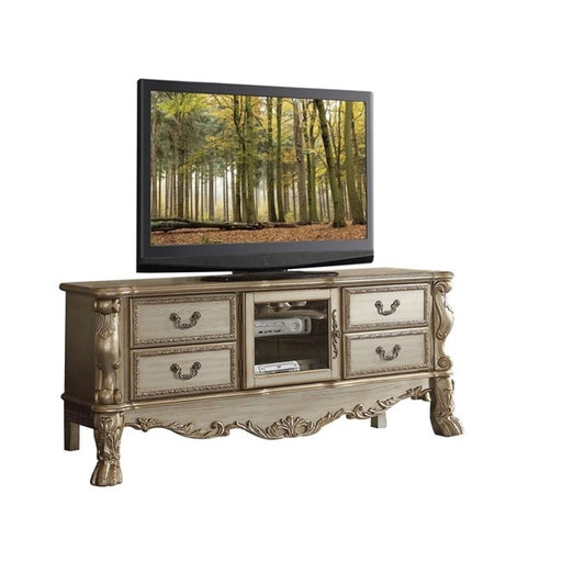 Acme Furniture - Dresden Gold Patina Bone TV Stand Console with Drawers - 91333 - GreatFurnitureDeal