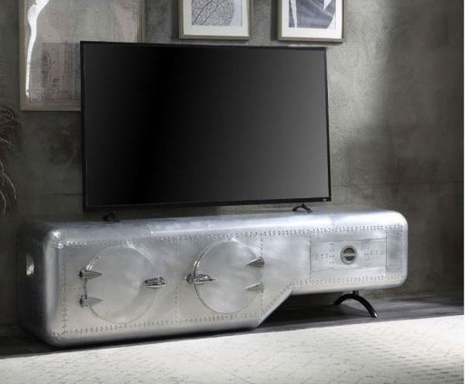 Acme Furniture - Brancaster TV Stand in Aluminum - 91358 - GreatFurnitureDeal