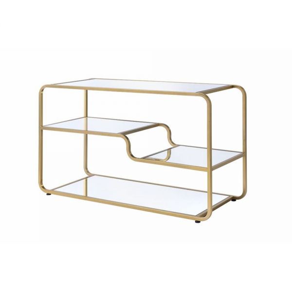 Acme Furniture - Astrid Gold & Mirror TV Stand - 91395