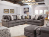 Franklin Furniture - McClain 3 Piece Living Room Set in Steele - 914-SLC-STEELE - GreatFurnitureDeal