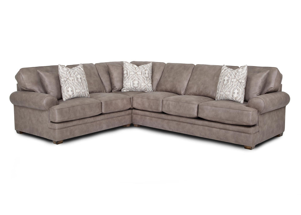 Franklin Furniture - Brighton 2 Piece Sectional Sofa in Greige - 91549-528-GRIGE