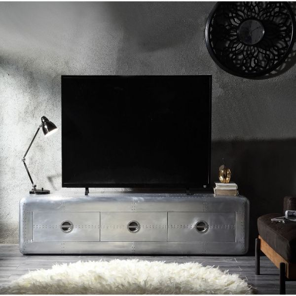 Acme Furniture - Brancaster Aluminum TV Stand - 91562