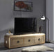 Acme Furniture - Jennavieve Gold Aluminum TV Stand - 91564