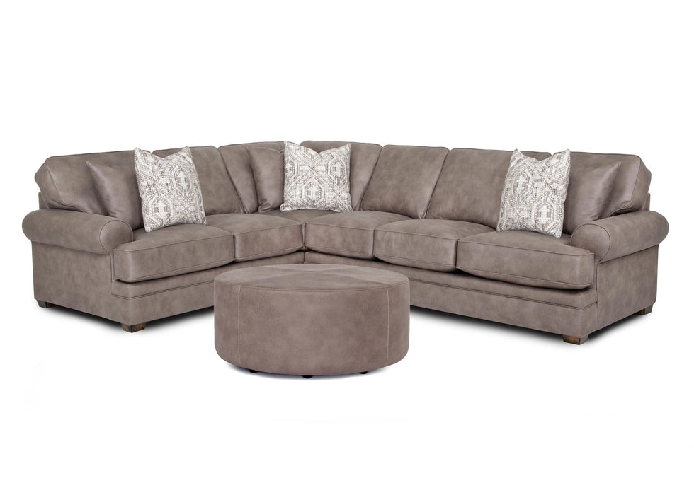 Franklin Furniture - Brighton 3 Piece Sectional Sofa in Greige - 91549-528-618-GRIGE