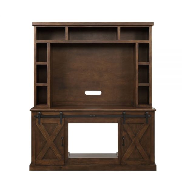 Acme Furniture - Aksel Entertainment Center in Walnut - 91628