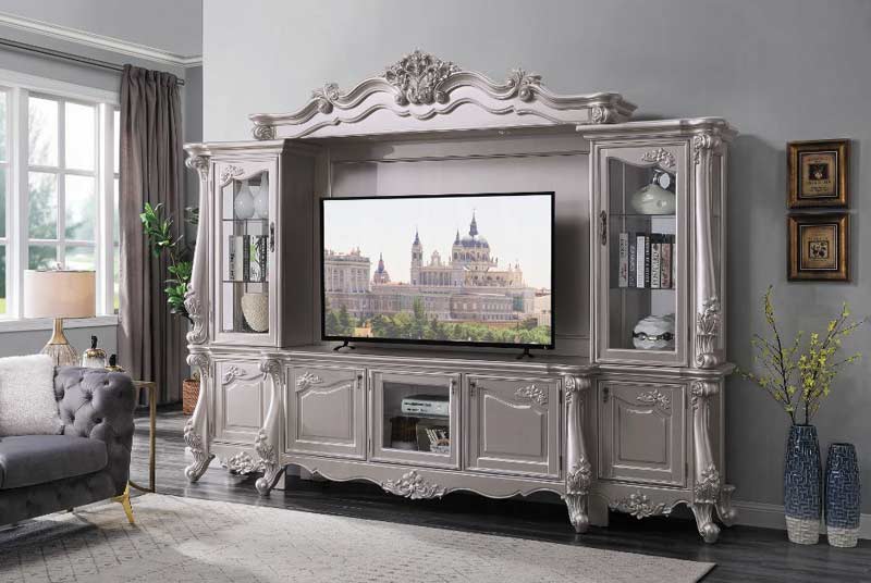 Acme Furniture - Bently Entertainment Center in Champagne - 91660 - GreatFurnitureDeal