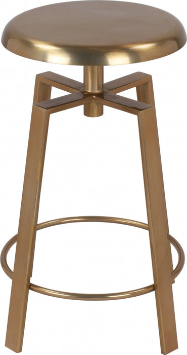 Meridian Furniture - Lang Bar | Counter Stool Set of 2 in Gold - 936Gold - GreatFurnitureDeal