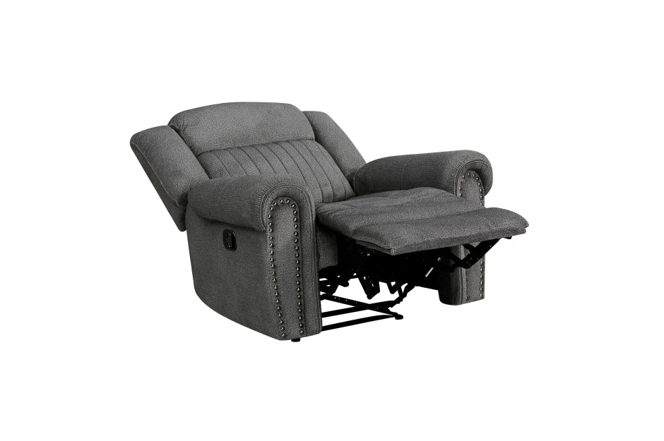 Homelegance - Brennen Reclining Chair in Charcoal - 9204CC-1 - GreatFurnitureDeal