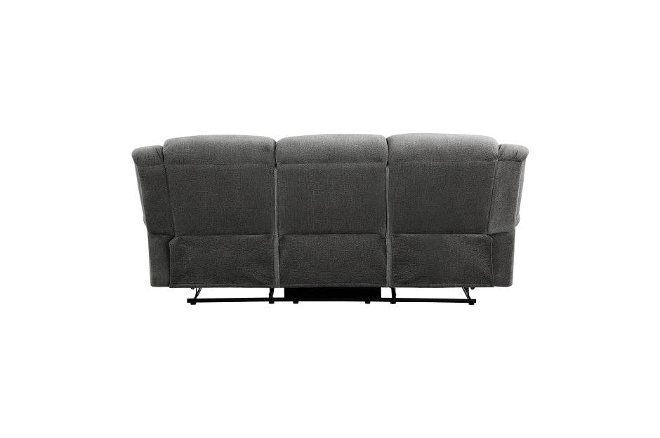 Homelegance - Brennen Double Reclining Sofa in Charcoal - 9204CC-3