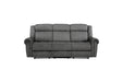 Homelegance - Brennen Double Reclining Sofa in Charcoal - 9204CC-3 - GreatFurnitureDeal