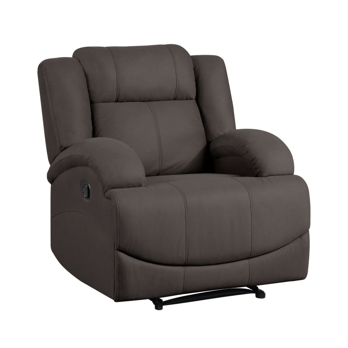 Homelegance - Camryn Reclining Chair in Chocolate - 9207CHC-1