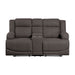 Homelegance - Camryn Double Reclining Loveseat with Center Console in Chocolate - 9207CHC-2 - GreatFurnitureDeal