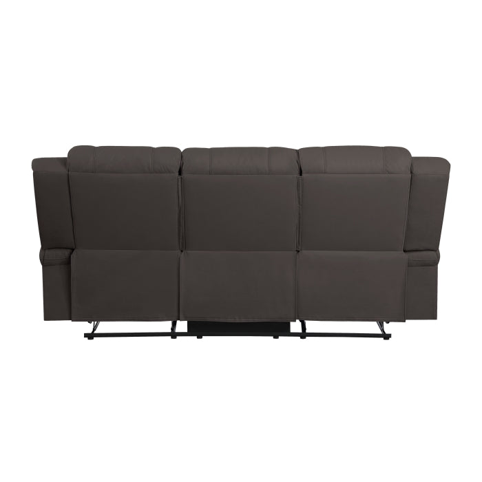 Homelegance - Camryn Double Reclining Sofa in Chocolate - 9207CHC-3