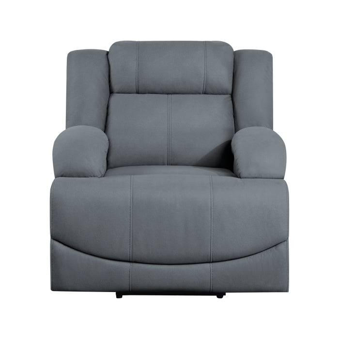 Homelegance - Camryn Power Reclining Chair in Graphite Blue - 9207GPB-1PW