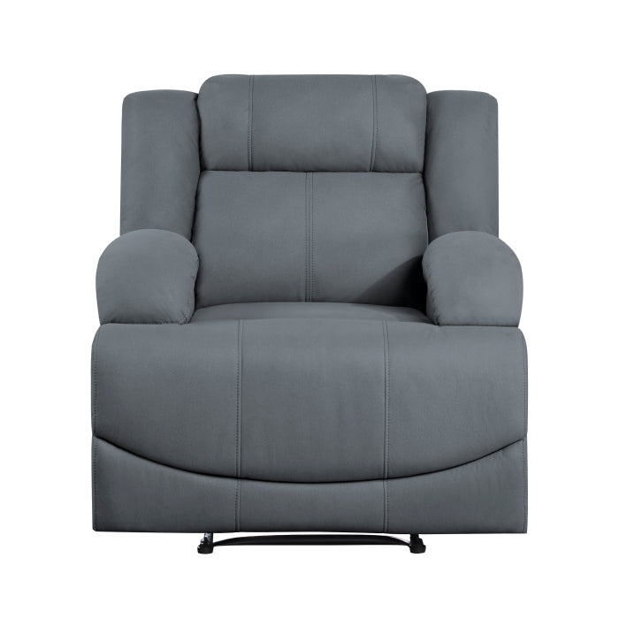 Homelegance - Camryn Reclining Chair in Graphite Blue - 9207GPB-1 - GreatFurnitureDeal