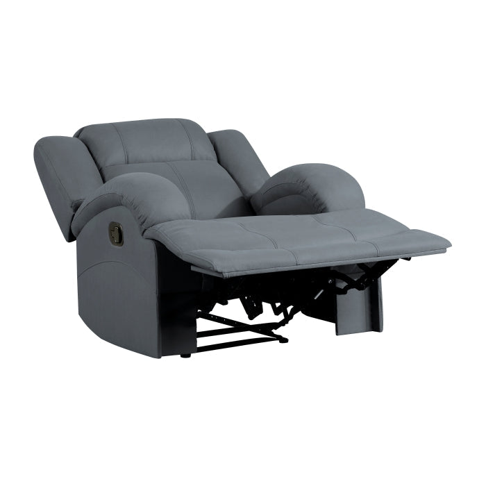 Homelegance - Camryn Reclining Chair in Graphite Blue - 9207GPB-1 - GreatFurnitureDeal