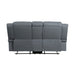 Homelegance - Camryn Double Reclining Loveseat with Center Console in Graphite Blue - 9207GPB-2 - GreatFurnitureDeal