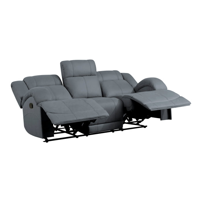 Homelegance - Camryn Double Reclining Sofa in Graphite Blue - 9207GPB-3 - GreatFurnitureDeal