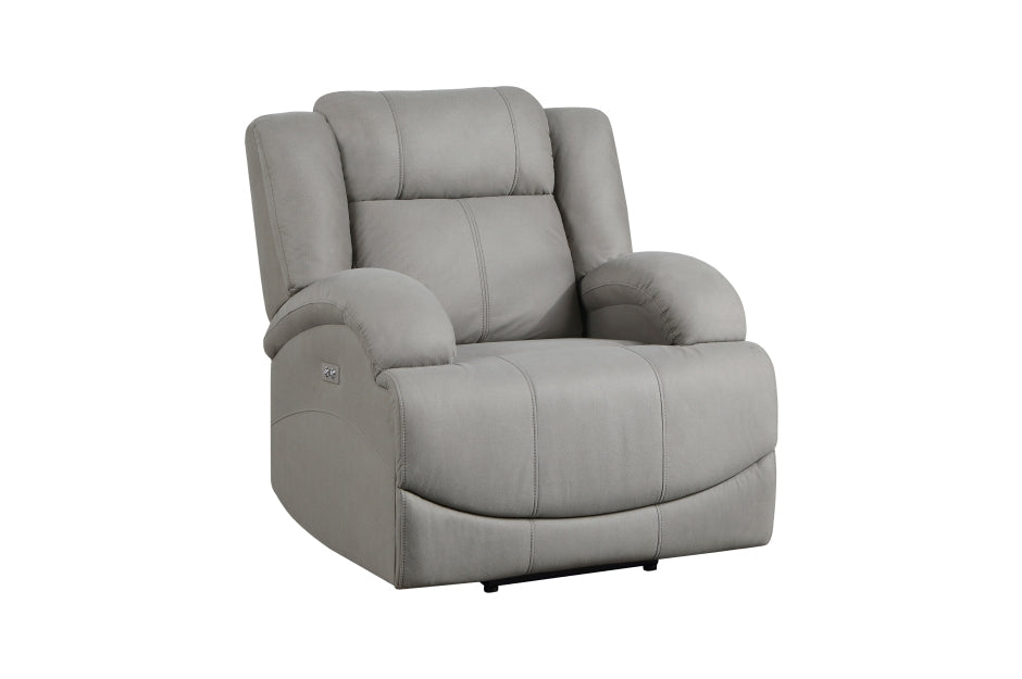 Homelegance - Camryn Power Reclining Chair in Gray - 9207GRY-1PW
