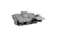 Homelegance - Camryn 3 Piece Power Double Reclining Living Room Set in Gray - 9207GRY*3PW - GreatFurnitureDeal