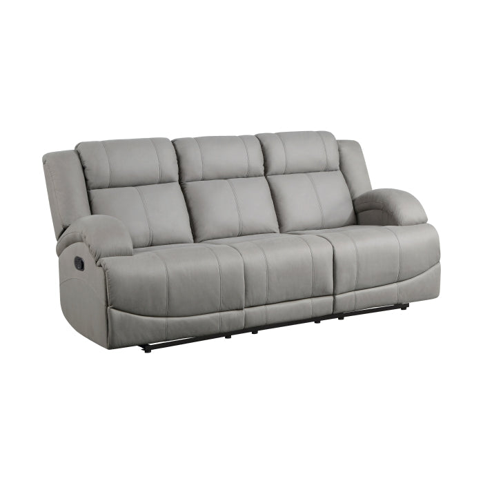 Homelegance - Camryn 2 Piece Double Reclining Sofa Set in Gray - 9207GRY*2