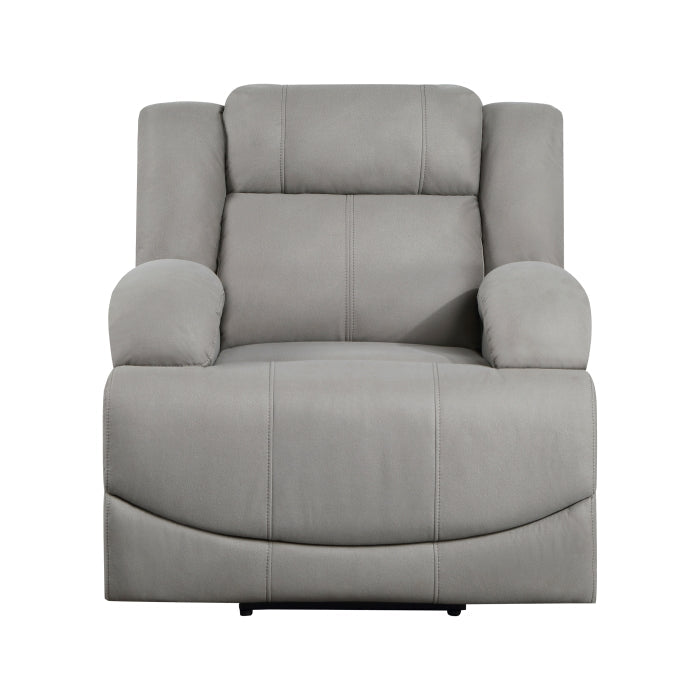 Homelegance - Camryn Power Reclining Chair in Gray - 9207GRY-1PW