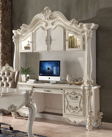 Acme Furniture - Versailles Computer Desk & Hutch, Bone White - 92278 - GreatFurnitureDeal