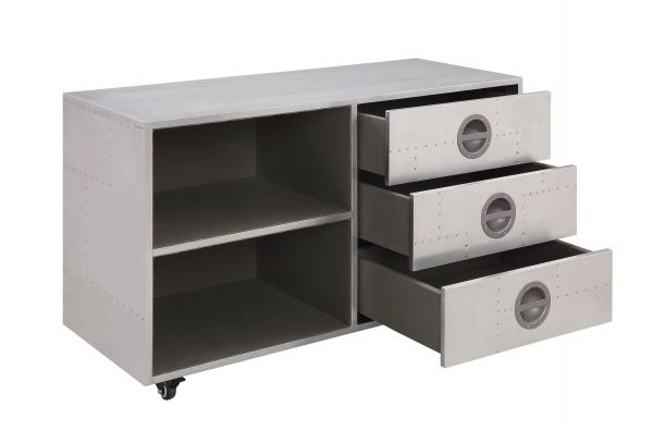 Acme Furniture - Brancaster Cabinet in Aluminum - 92427