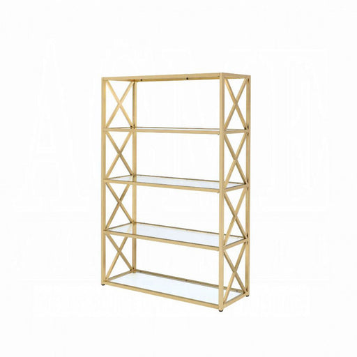 Acme Furniture - Milavera Bookshelf in Gold - 92460 - GreatFurnitureDeal