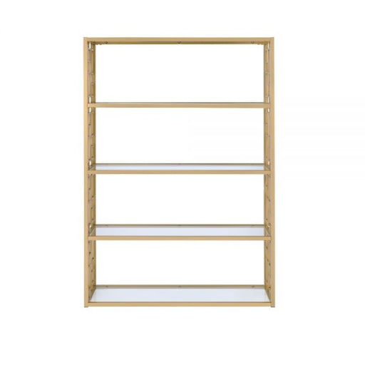 Acme Furniture - Blanrio Bookshelf in Gold - 92465 - GreatFurnitureDeal