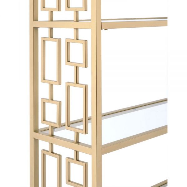 Acme Furniture - Blanrio Bookshelf in Gold - 92465 - GreatFurnitureDeal