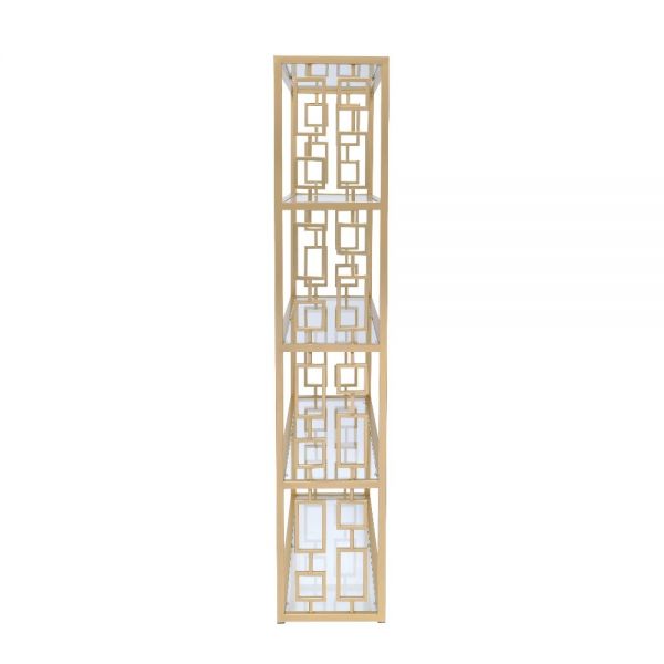 Acme Furniture - Blanrio Bookshelf in Gold - 92465 - GreatFurnitureDeal