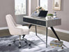 Acme Furniture - Magna Faux Concrete & Black Desk - 92530