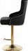 Meridian Furniture - Claude Adjustable Bar | Counter Stool in Black - 713Black - GreatFurnitureDeal