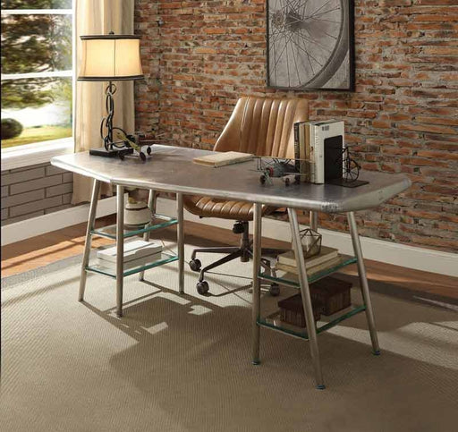 Acme Furniture - Brancaster Aluminum Writing Desk - 92790 - GreatFurnitureDeal