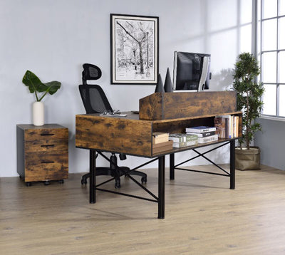 Acme Furniture - Safea Desk in Weathered Oak - 92800