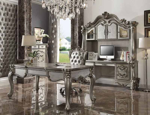 Acme Furniture - Versailles Antique Platinum 3 Piece Office Desk Set - 92820-3SET