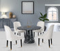 Meridian Furniture - Omni 48" Dining Table in Black - White - 922-T - GreatFurnitureDeal