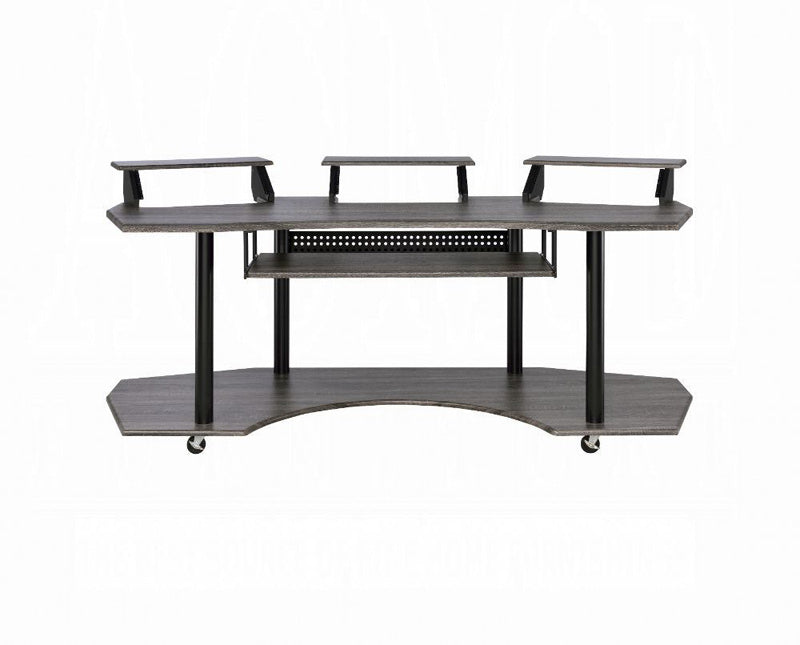 Acme Furniture - Eleazar Computer Desk in Black Oak - 92895 - GreatFurnitureDeal