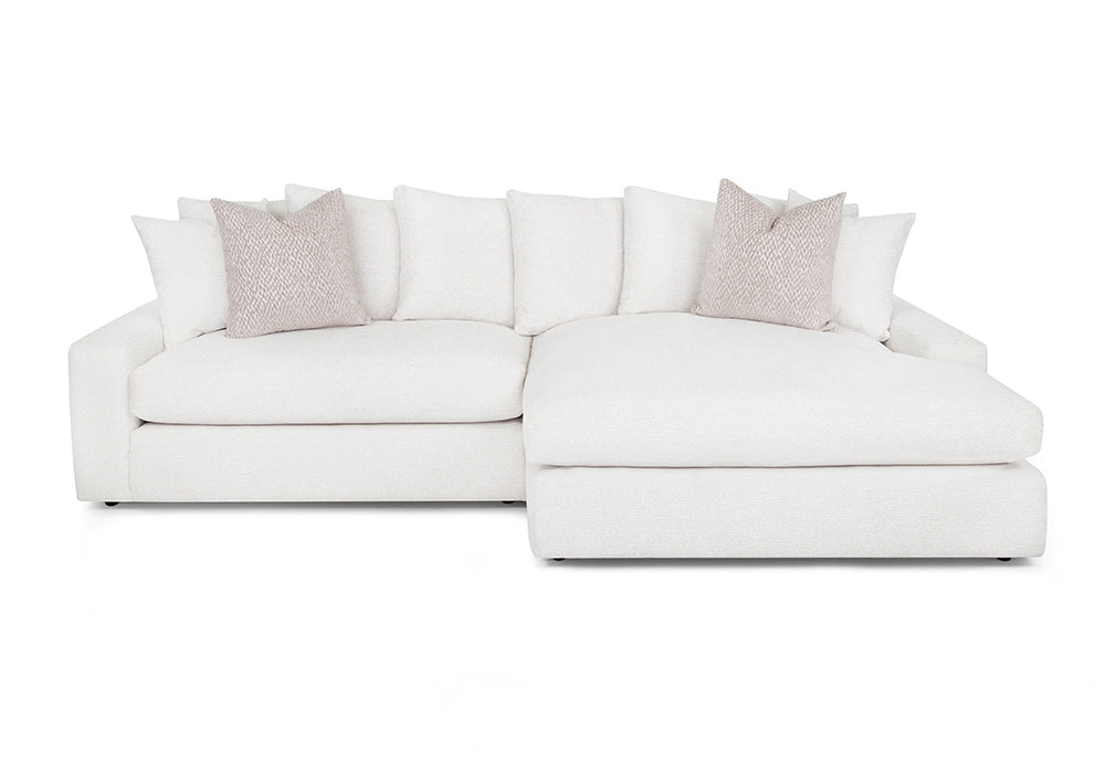 Franklin Furniture - 928 LONDON 2 Piece Sectional Sofa in Snow - 92859-886-SNOW
