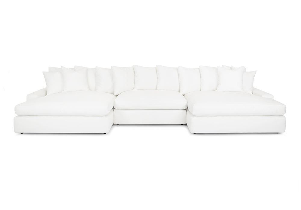 Franklin Furniture - 928 LONDON 3 Piece Sectional Sofa in Glacier - 92885-869-886-GLACIER