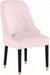 Meridian Furniture - Omni Velvet Dining Chair Set of 2 in Pink - 923Pink-C - GreatFurnitureDeal