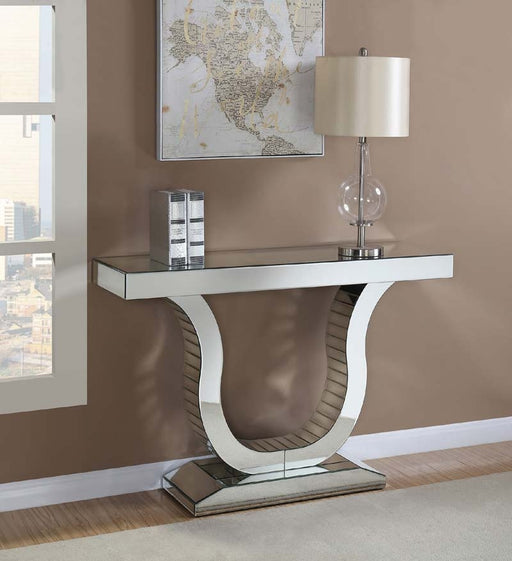 Coaster Furniture - Clear Mirror U- Shape Console Table - 930010 - GreatFurnitureDeal