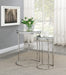 Coaster Furniture - Bleker 2-Piece Round Nesting Table Silver - 930227 - GreatFurnitureDeal