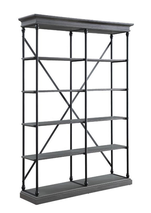 Acme Furniture - Rukia Bookshelf in Gray & Black - 93032 - GreatFurnitureDeal